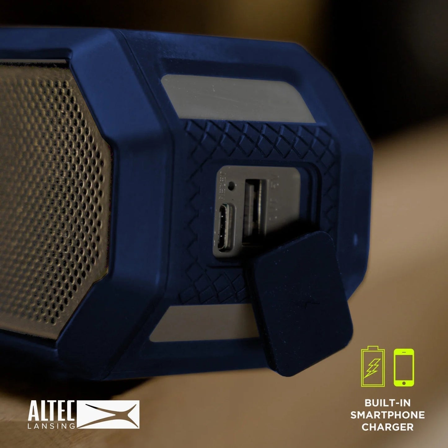 Hydra Jolt 2.0 Everything Proof Wireless Magnetic Portable Bluetooth Speaker, Periwinkle Blue White, IMW1202-PERIWT