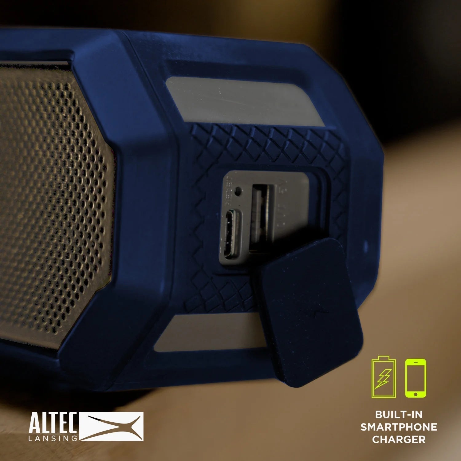 Hydra Jolt 2.0 Everything Proof Wireless Magnetic Portable Bluetooth Speaker, Periwinkle Blue White, IMW1202-PERIWT