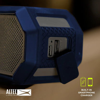 Hydra Jolt 2.0 Everything Proof Wireless Magnetic Portable Bluetooth Speaker, Periwinkle Blue White, IMW1202-PERIWT