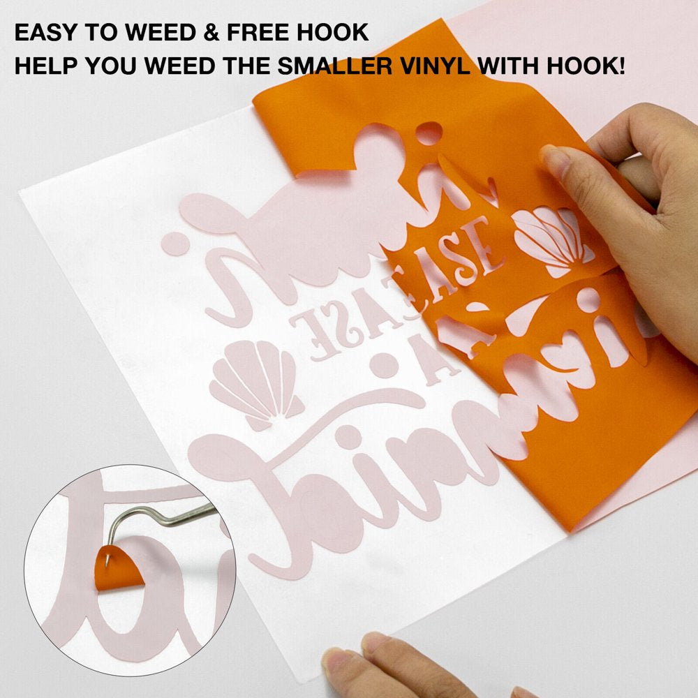 25 Sheets 12" X 10" PU HTV Heat Transfer Vinyl Bundles Iron on for T-Shirts, Includes Teflon Sheet and Weeding Tool for Easy Transfers