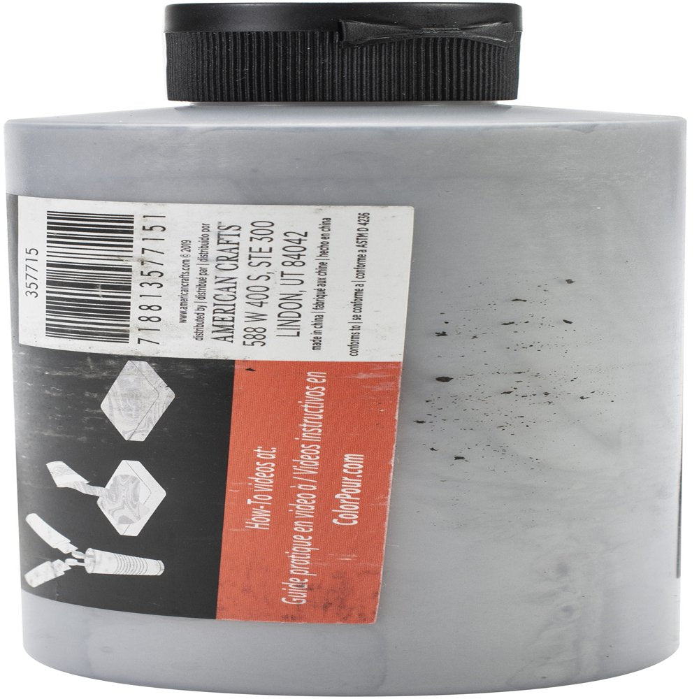 Color Pour Magic Pre-Mixed Paint 8Oz-Metallic Silver