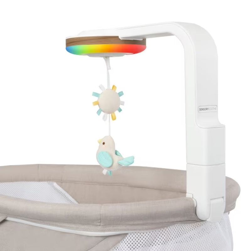 Evenflo Elara 2-In-1 Smart Motion Swing & Soothing Nest, Coastal Coffee