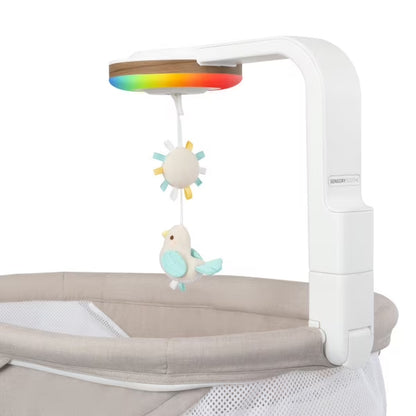 Evenflo Elara 2-In-1 Smart Motion Swing & Soothing Nest, Coastal Coffee