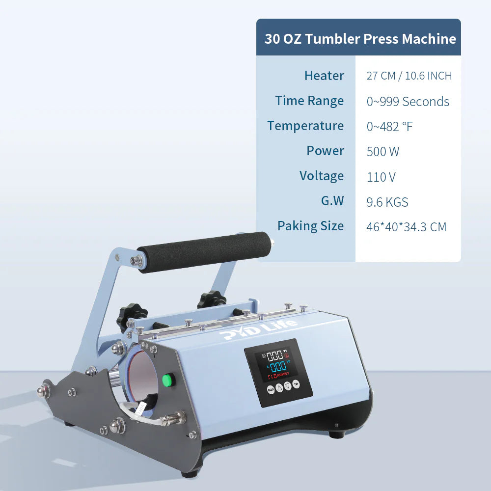 30 OZ Tumbler Heat Press Sublimation Starter Benginers Kit Bundle with 20 OZ Sublimation Tumblers,Sublimation Tape,Sublimation Paper and Butcher Paper
