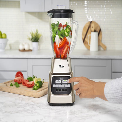 One-Touch Blender with Auto-Programs and 6-Cup Boroclass Glass Jar