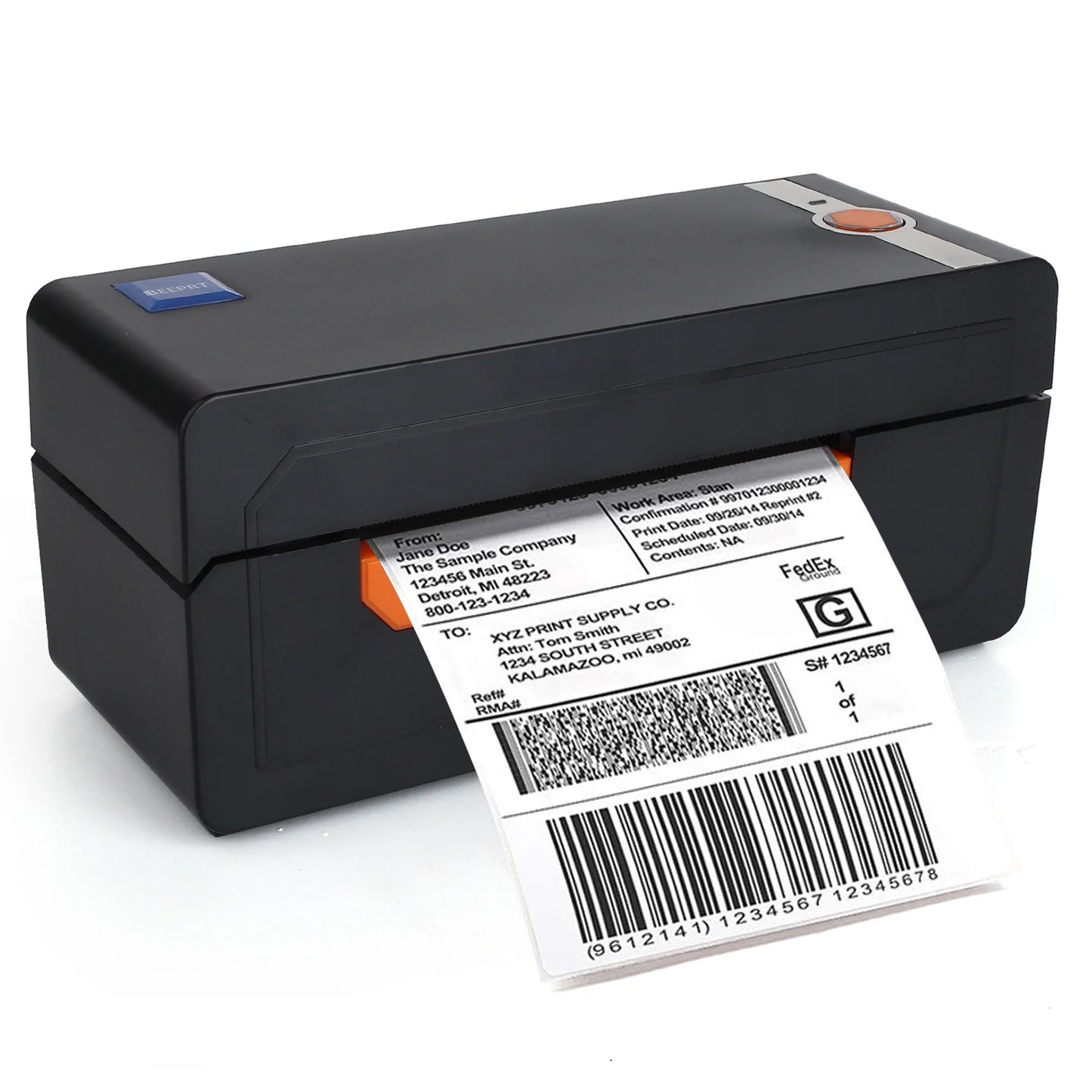 Thermal Label Printer, 4X6 Shipping Label Printer with Holder, High Speed