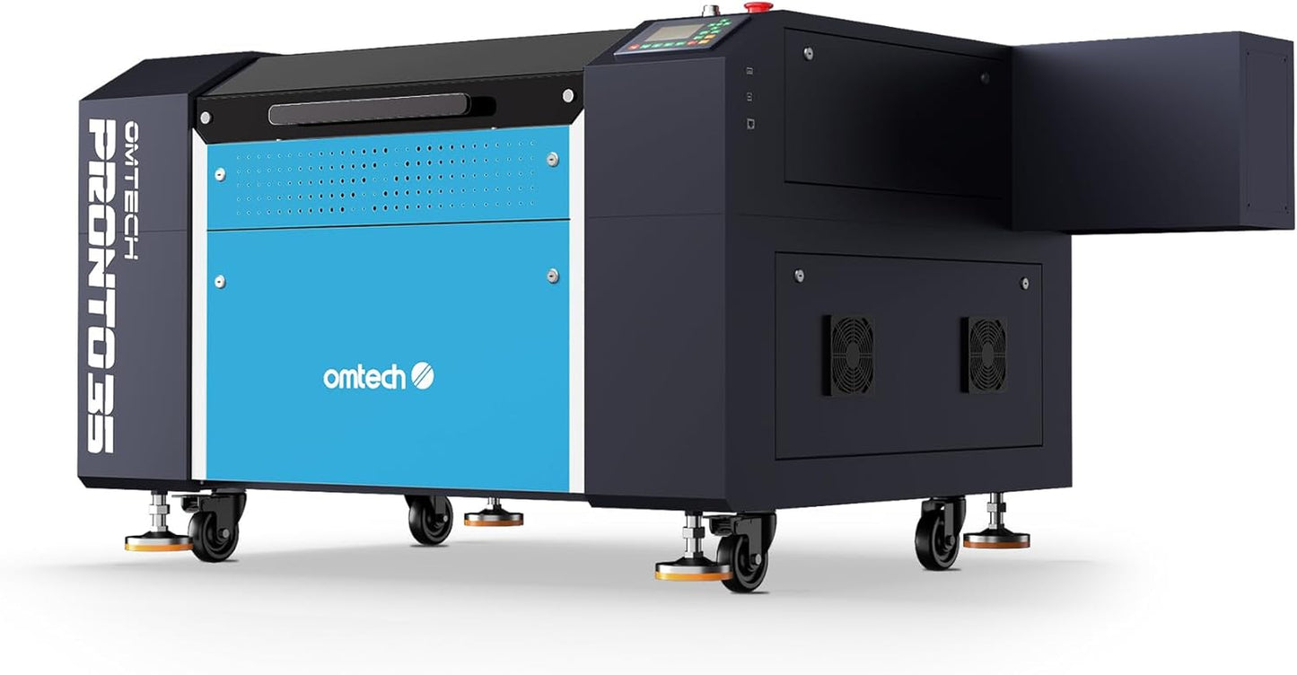 Omtech 100W CO2 Laser Engraver, 28"X20" Laser Engraving Machine with Autofocus 2 Way Pass-Throughs Built-In Air Assist, Commercial Laser Cutting Etching Machine for Wood Glass Acrylic Leather More