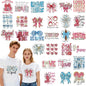 Dazoratix Christian Valentine Iron on Transfers - 30 Sheets Blue Pink Valentine'S Day Religious Jesus DTF Ready to Press Heat Patches Bible Verse Stickers Vinyl Decals for T Shirts Clothes DIY Crafts