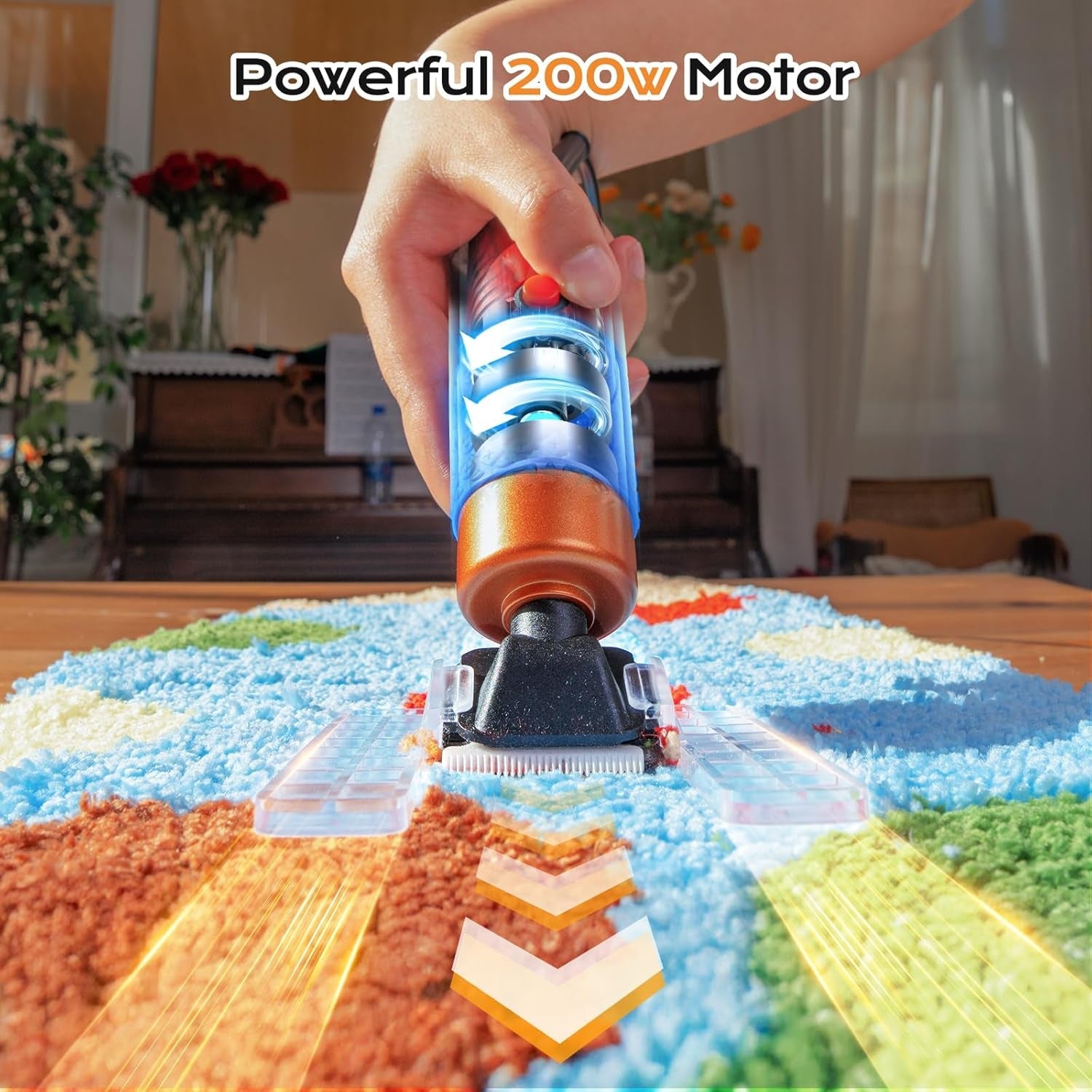 BESGEER 200W Carpet Trimmer with Optimized Shearing Guide, Rug Shears Carpet Carving Tool with 2 Blades for Carpet Repair, a Highly Customer-Friendly Tufting Trimmer for Sculpting Tufting Gun Rug