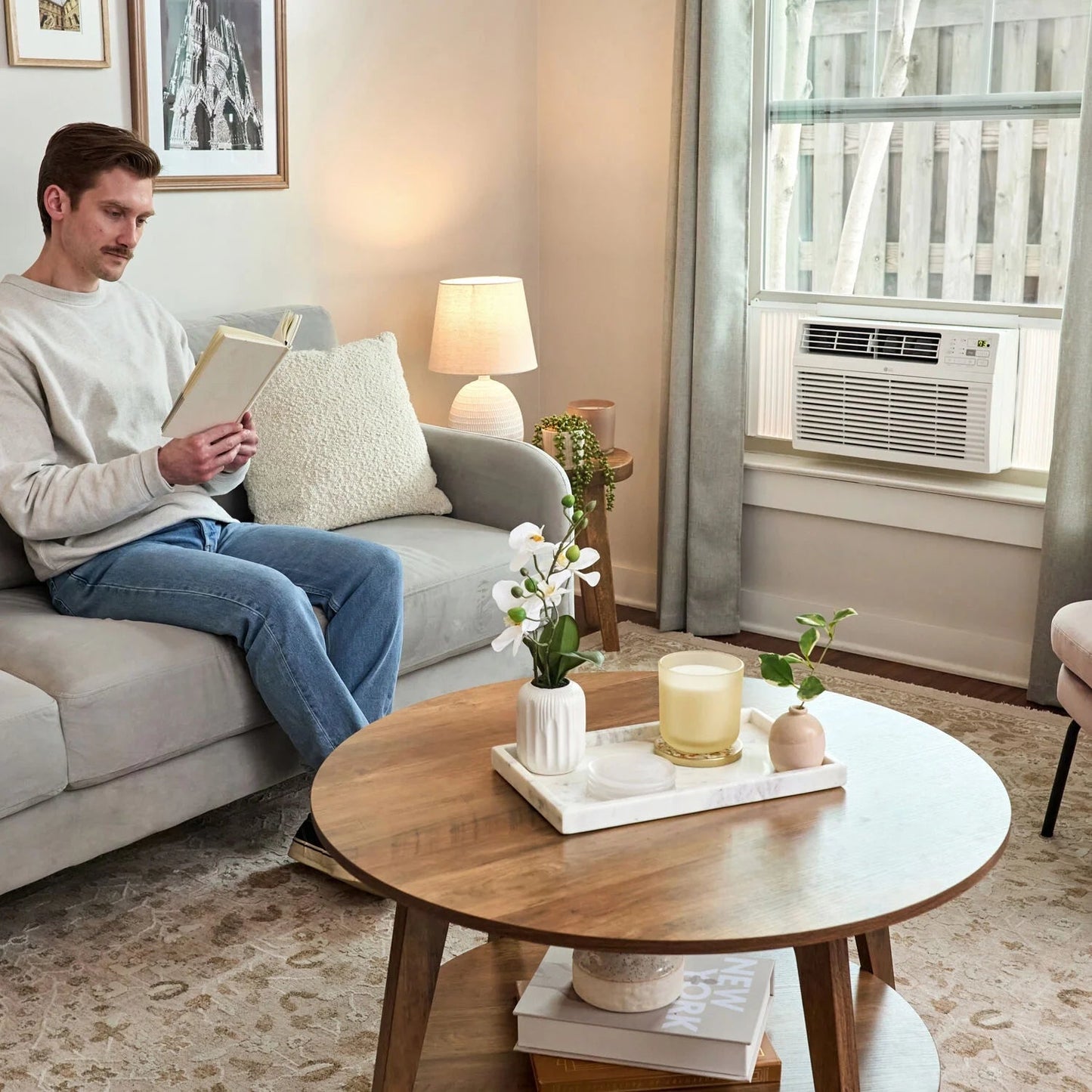 14,000 BTU Window Smart Air Conditioner with Remote, LW1521ERSM1