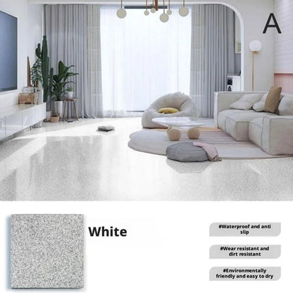 Epoxy Floor Paint for Concrete Basements and Garages with High-Gloss Marble Effect, Waterproof, Self-Leveling, Quick-Drying and Stain-Resistant