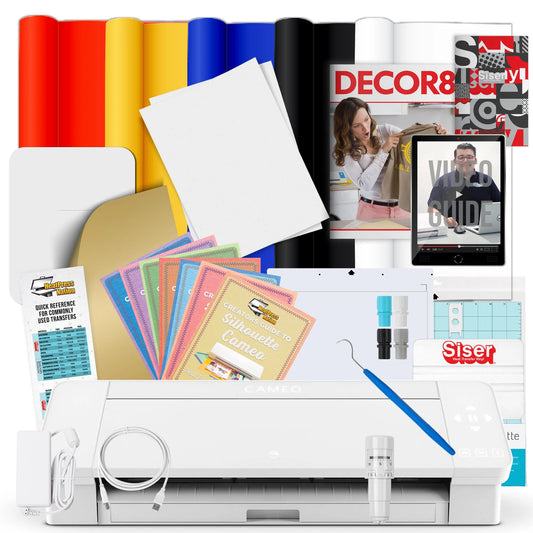 Cameo 4 Siser Easyweed HTV and Heat Transfer Paper Bundle