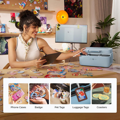 Phone Case Heat Press Machine - Vacuum Heat Press Machine for Phone Cases- Sublimation Press for Custom Phone Case, Badges, Coasters, Includes Film & Fixture (Compatible with Iphone)