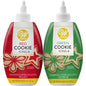 Red and Green Cookie Icing Set, 2-Count