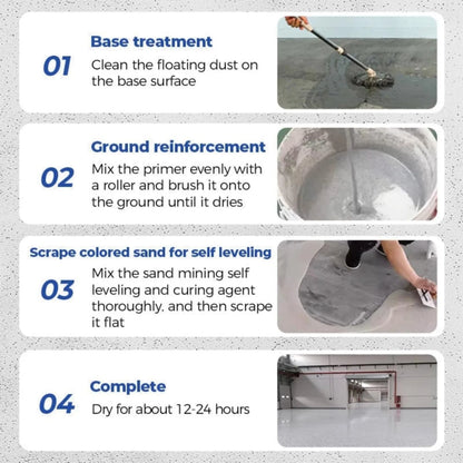High-Gloss Marble Effect Epoxy Floor Coating, Louis Forest Epoxy Floor Paint, Garage Floor Paint, Waterproof Water-Based Epoxy Floor Paint