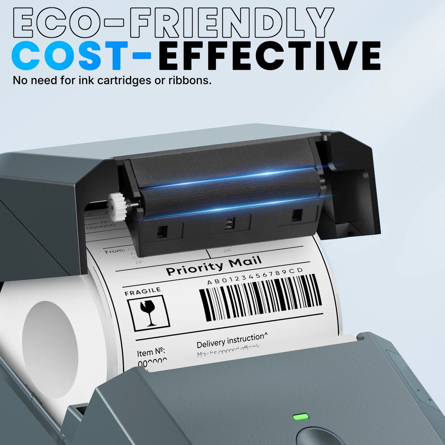 Label Maker Machine with Tape,Bluetooth Label Maker,Wide Waterproof Label Thermal Label Printer for Small Business,Address, Logo, Retail, Blue