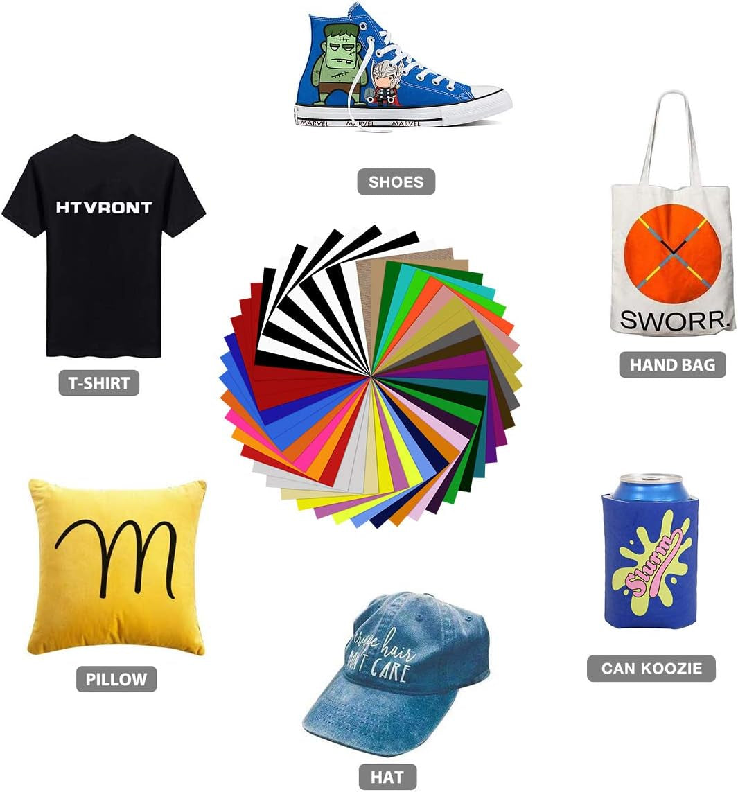 HTV Heat Transfer Vinyl Bundle &  3D Puff Vinyl Heat Transfer