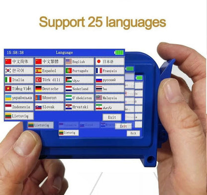 Portable Mini Handheld Inkjet Printer for All Materials PC11 Plus, Upgraded Label Printer for Date Time Barcode Logo Qrcode Batch Number Image Icons, 25 Languages(With 1 Ink Cartridge)