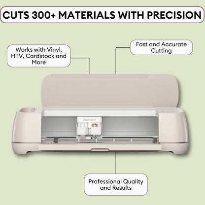 Cricut Maker 4 Cutting Machine and Mini Press with Iron-On Craft Bundle