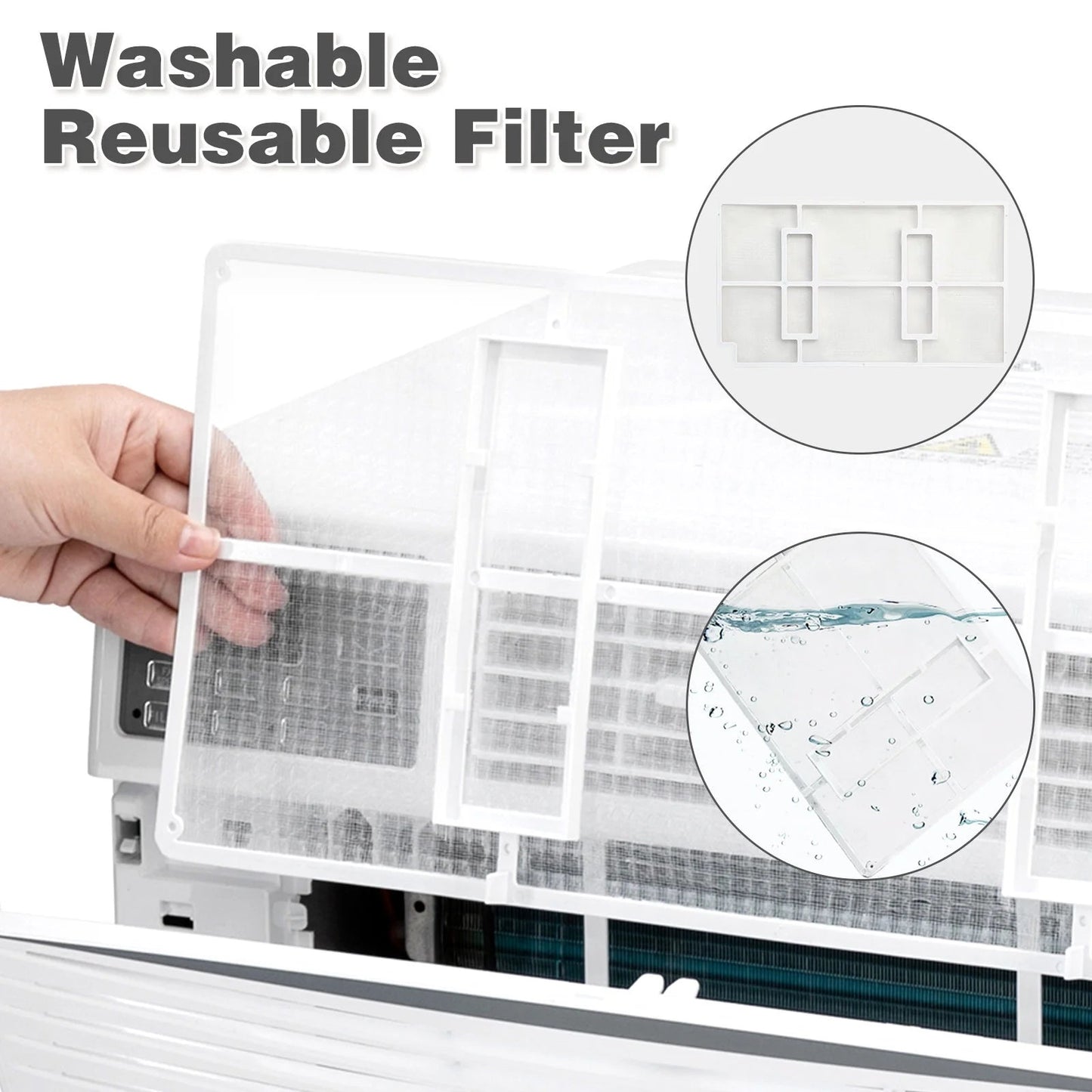 18000 BTU Window Air Conditioner with Heat, Window AC Unit & Heater Combo with APP & Voice Smart Control, Timer Function & Easy Installation Kit, Work with Alexa/Google Assistant, 208/230V