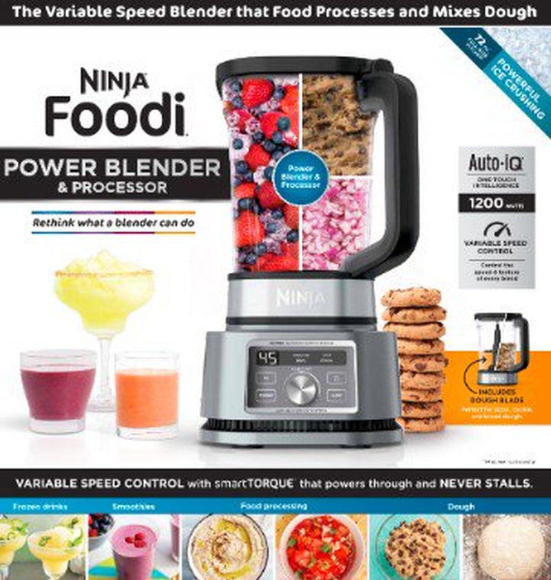 ® Foodi® Power Blender & Processor 3-In-1 72-Oz. Blender and Food Processor 1200W 4 Auto-Iq® Presets, SS200