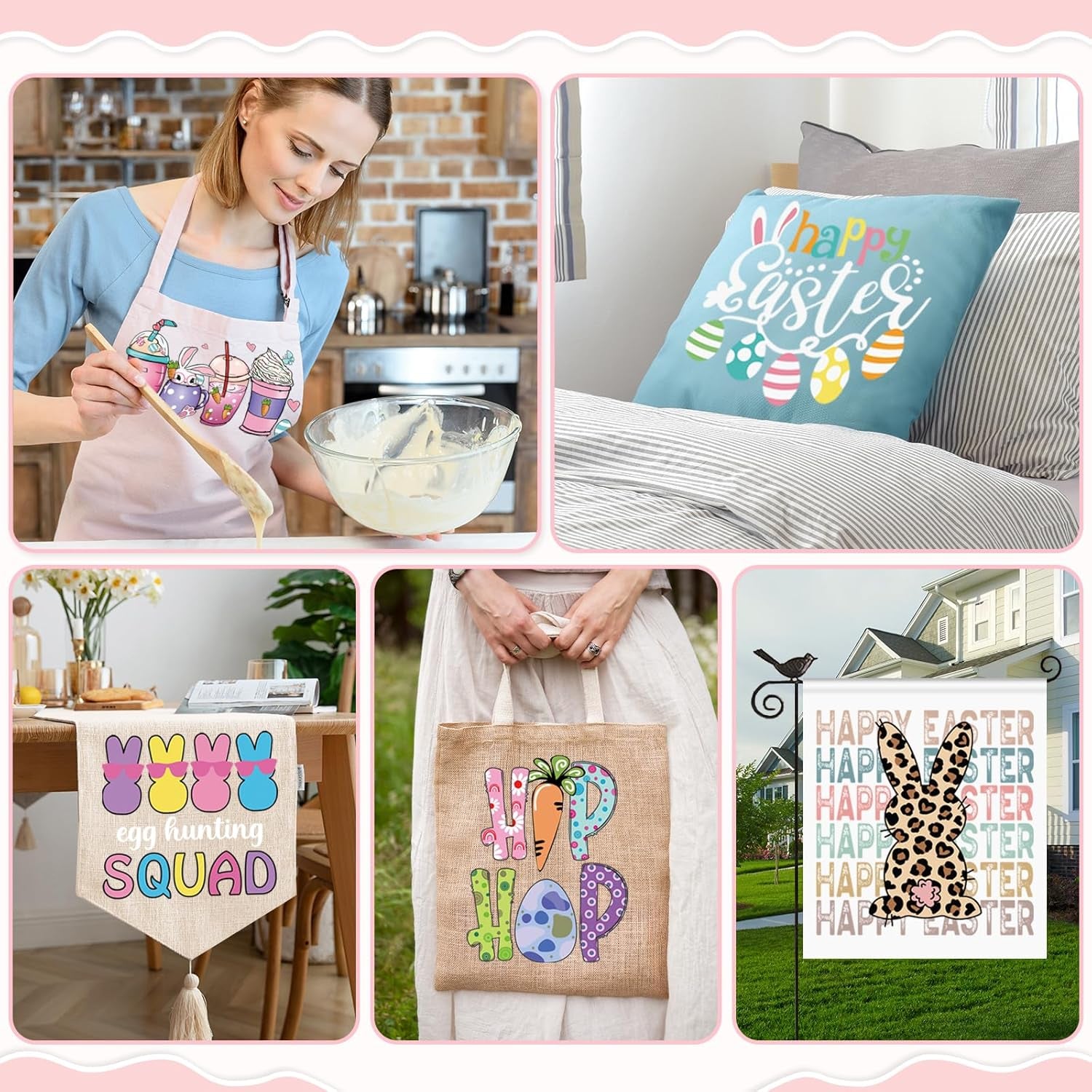12 Sheets Easter DTF Transfers Ready to Press Iron on Transfers for T-Shirts, Transfers Stickers for Easter Shirts Easter Sweatshirts Easter Clothes Bag Pillow DIY Crafts, Easter Day Iron on Decals