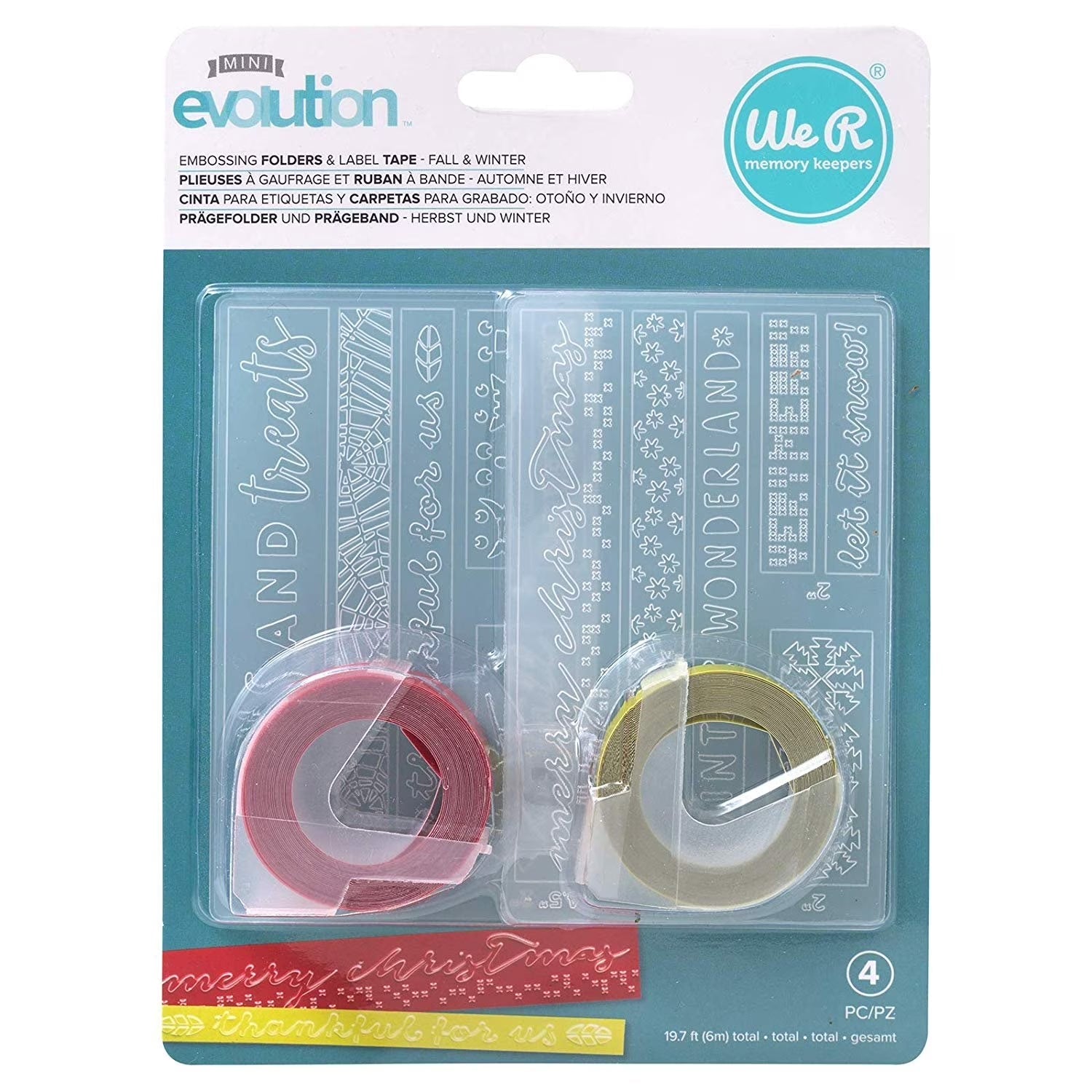 We R Memory Keepers 660737 Embossing Folders Tools, Multi