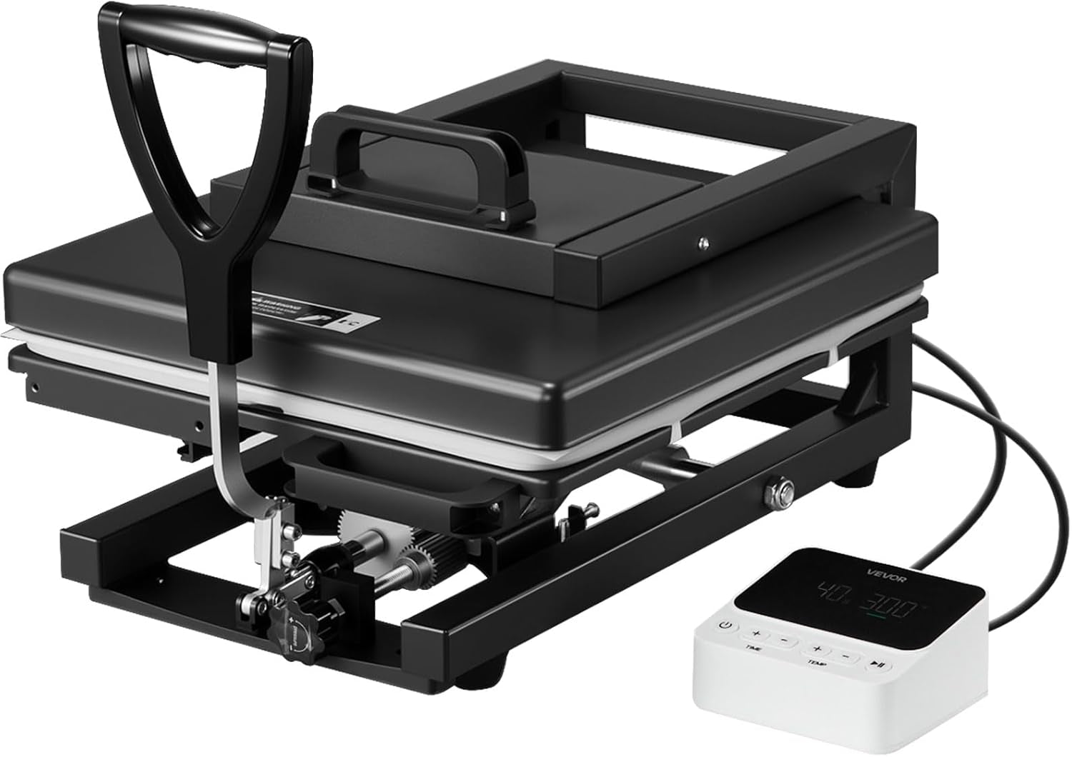 Hybrid Heat Press, 15 X 15 Inch, 8-In-1 Multifunction, Heat up Fast and Even, All-New Patented Design, Easy to Control, Sublimation Press Machine for T-Shirts/Mugs/Tumblers/Caps/Plates, Black