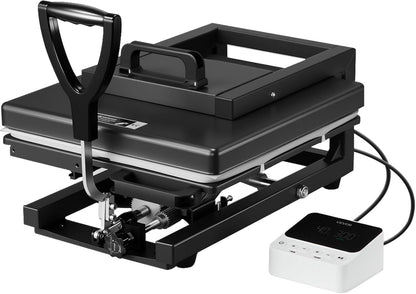 Hybrid Heat Press, 15 X 15 Inch, 8-In-1 Multifunction, Heat up Fast and Even, All-New Patented Design, Easy to Control, Sublimation Press Machine for T-Shirts/Mugs/Tumblers/Caps/Plates, Black