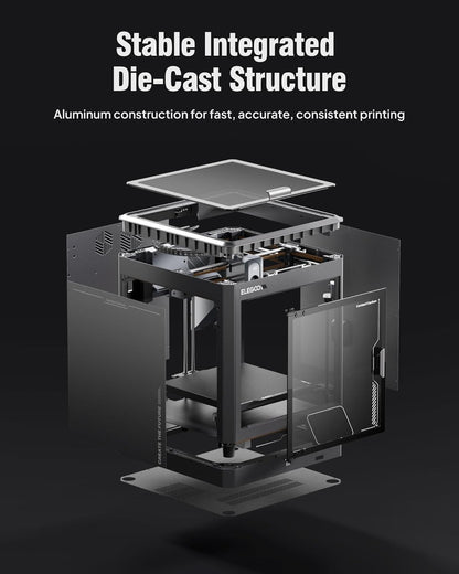 ELEGOO Centauri Carbon 3D Printer, Corexy 500Mm/S High Speed Printing with Auto Calibration, 320°C Nozzle and Built-In Camera, Ready to Print Out of the Box, 256X256X256Mm Printing Size