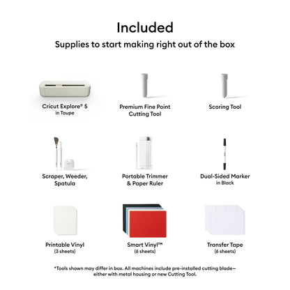 Cricut Explore® 5 + Essential Bundle