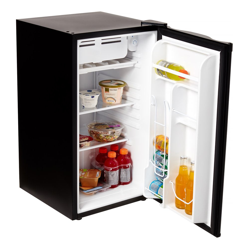 3.2 Cu Ft Retro Dry Erase Compact Fridge, (EFR331-BLACK), Black