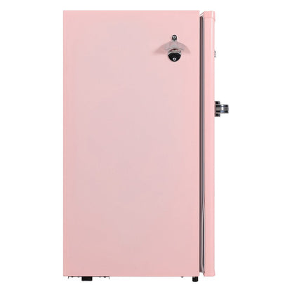 EFR376-C-PINK 3.2-Cu.-Ft. 65-Watt Retro Bar Fridge with Side Bottle Opener (Pink)