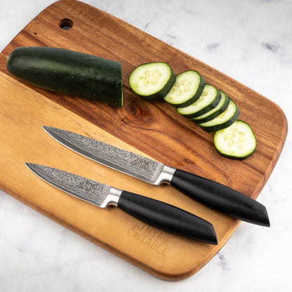 Damascus Knife, 2-Piece Set