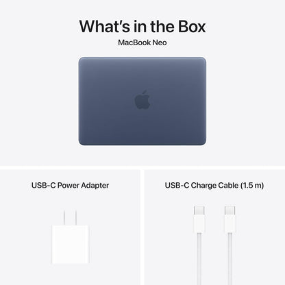Apple 2026 Macbook Neo 13-Inch Laptop with A18 Pro Chip: Built for AI and Apple Intelligence, Liquid Retina Display, 8GB Unified Memory, 512GB SSD Storage, 1080P Facetime HD Camera, Touch ID; Indigo