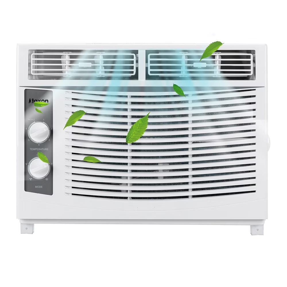 Window Air Conditioner 5000 BTU, 7 Temperature,2 Cooling and Fan Settings,White