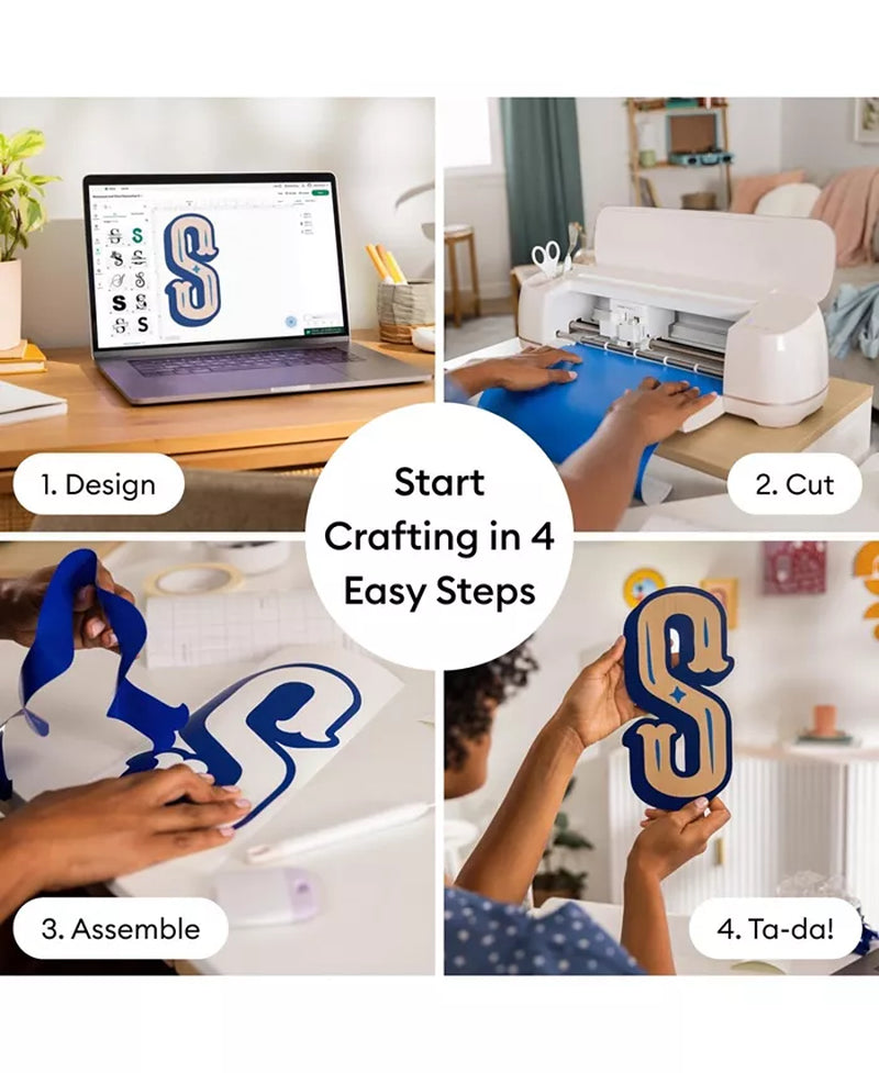 Maker 4 Cutting Machine with Vinyl and Iron-On Sheets Bundle
