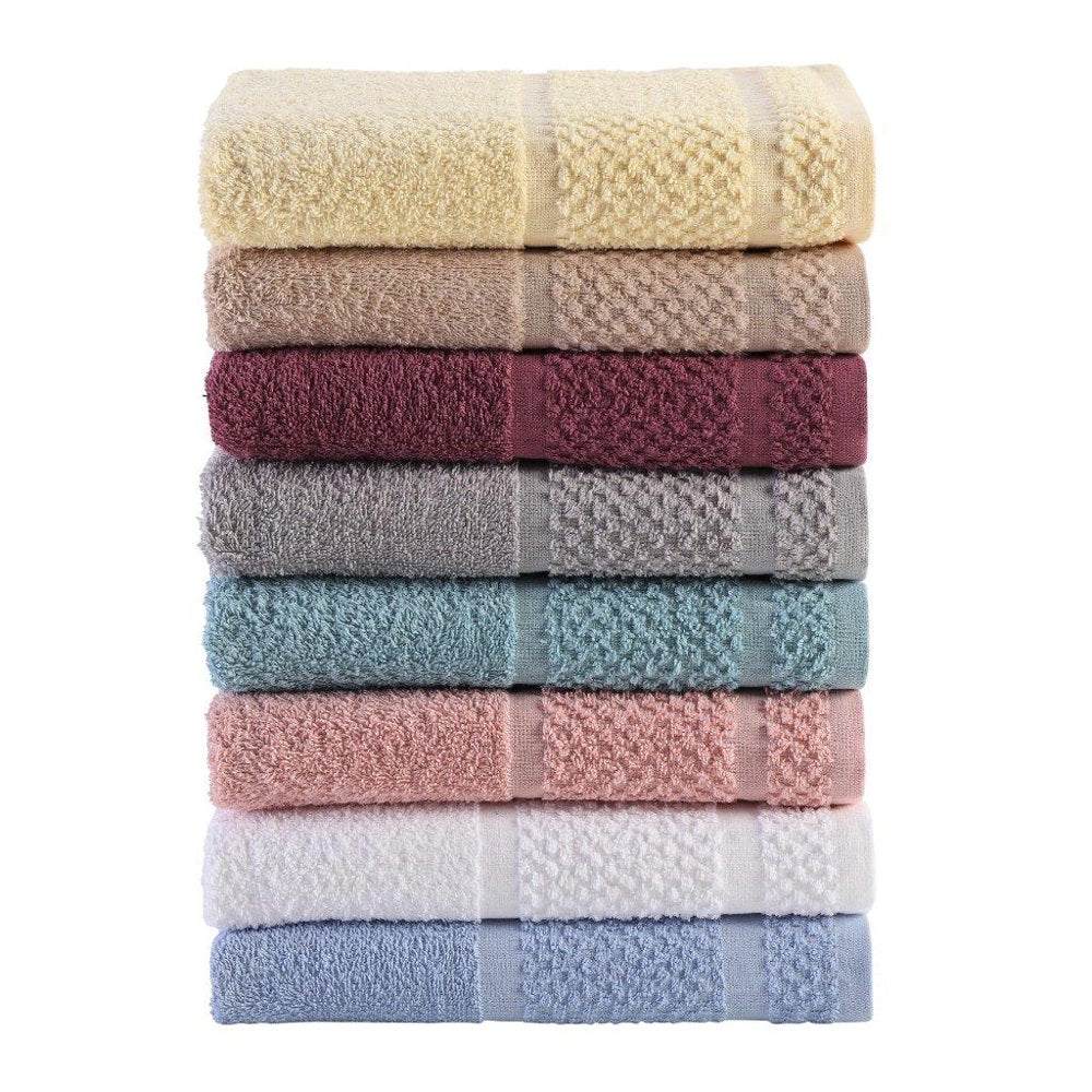 10 Piece Bath Towel Set with Upgraded Softness & Durability, White