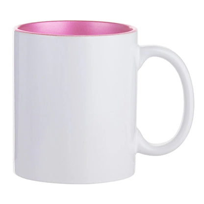 HPN Sublicraft 11 Oz. Inner Sparkle Sublimation Ceramic Mug - 12 per Case