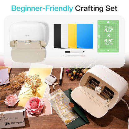 Likcut Vinyl Cutter Machine S501 - Smart Compact Sticker Maker for Vinyl & Paper Crafts, Portable Plotter DIY Cutting Machine for Sticker Joy Craft & Party Supplies, Gifts for Crafters