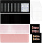 100 Set Press on Nail Tool Kit,Professional Nail Prep Application Disposable Kit with Nail File,Adhesive Tabs,Nails Sticks,Storage Bag and Black Cardboard for Nail Salon Home