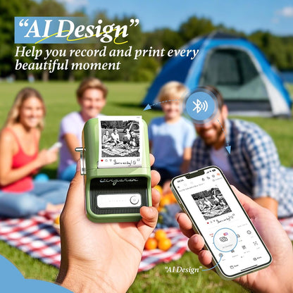 NIIMBOT Photo Papers Compatible with Pro Series Label Makers, Thermal Picture Labels Good Idea to Print Photos, Beauty Memories, Note,List (2.13''X2.67''-54X67Mm)