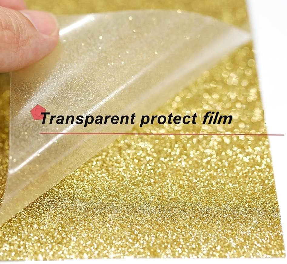 Glitter Puff Vinyl Heat Transfer 3D, Metallic Puff Heat Transfer Vinyl Sheets Iron On, Glitter Heat Transfer Puffy HTV Vinyl for Heat Press T Shirts DIY Clothes Fabric, 6 Assorted 12”X10”