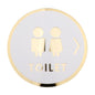 Toilet Door Sign Bathroom Sign Acrylic Pictogram Toilet Symbol Bathroom Door Signage Restroom Sign for Commercial Public Place Store Mall Style B