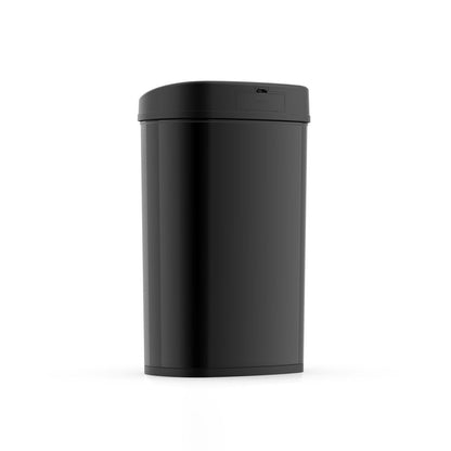 13.2 Gal /50 L Motion Sensor Kitchen Garbage Can, Black Stainless Steel