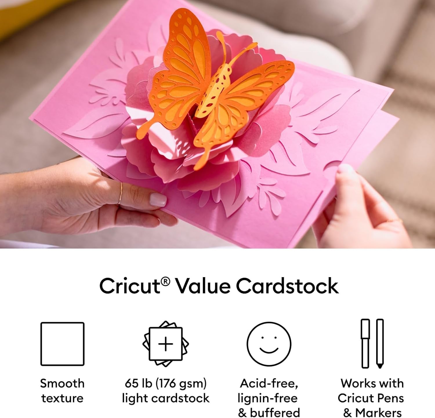Cricut Value Cardstock Paper, Sunset Sampler - 80 Sheets (8.5" X 11") - Compatible with Joy Xtra, Explore, & Maker Machines - Letter Size