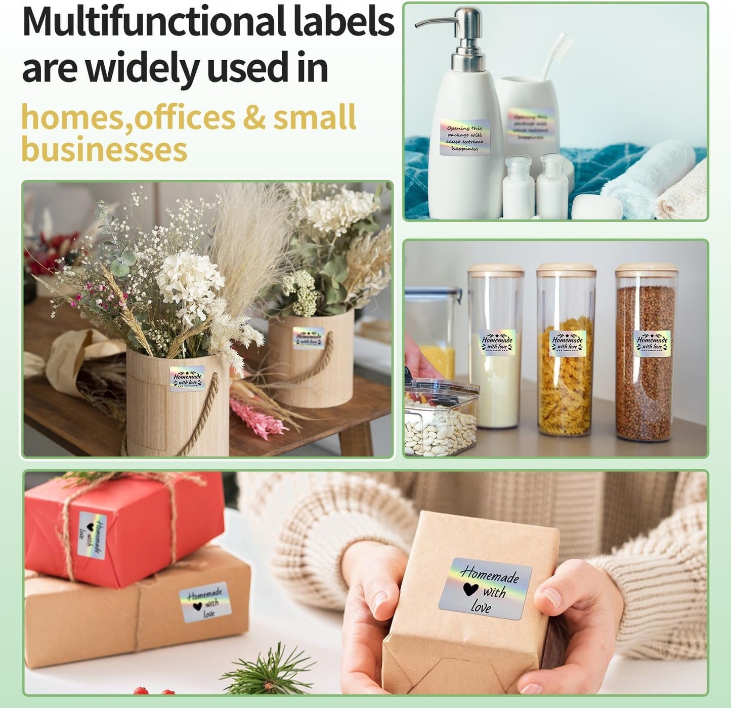 Phomemo M110 Gradual Thermal Labels - 1.57"X 1.18" (40X30Mm) Sticker Labels for Address, Barcode, Mailing, Logo, File