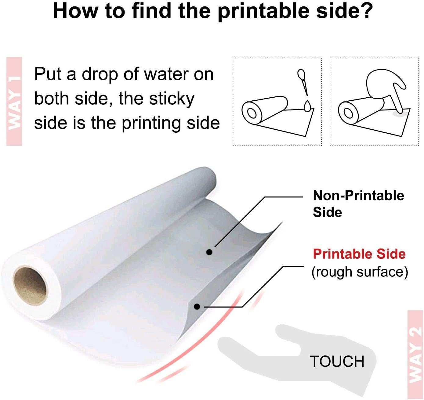 A-SUB Sublimation Paper Roll 13 Inch X 300 Ft, 105Gsm | Compatible with Inkjet Sublimation Printer, Quick Drying, for DIY Pillow, Tumbler, T Shirts
