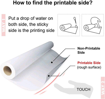A-SUB Sublimation Paper Roll 13 Inch X 300 Ft, 105Gsm | Compatible with Inkjet Sublimation Printer, Quick Drying, for DIY Pillow, Tumbler, T Shirts