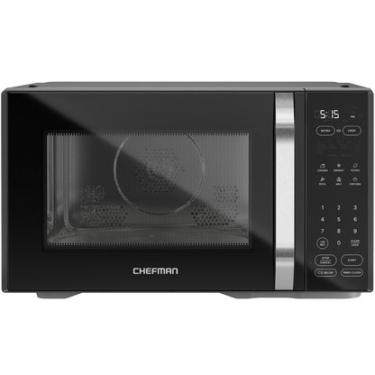 Microcrisp 1.1 Cu. Ft. Countertop Microwave Oven + Crisper, 1800 Watts, Black